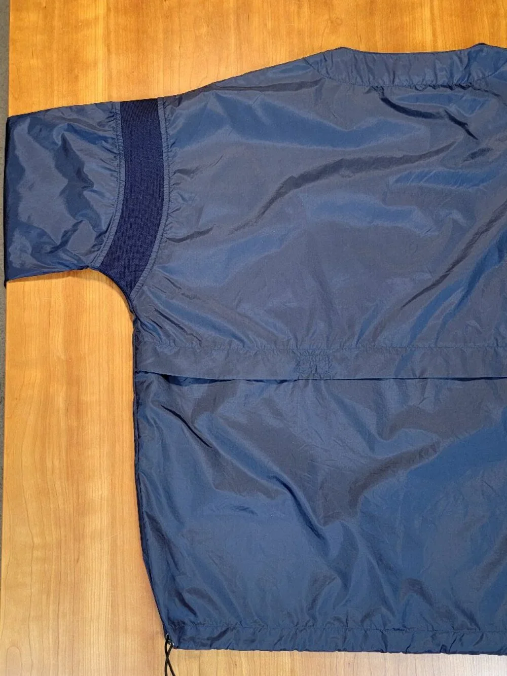 Vintage 90s MLB Navy New York Yankees Majestic Pullover Nylon Rain Jacket - M